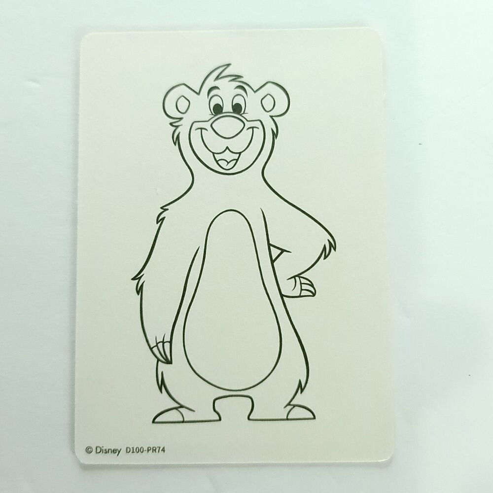 Baloo Jungle Book Card Fun 1/1 Disney 100 Carnival  Paper Sketch Card D100-PR74